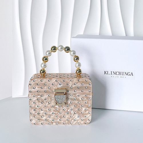 New Dinner Bag Women's Diamond Handbag Beaded High end Acrylic Bag