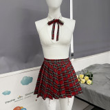 Teacher cosplay mischievous outfit, perspective skirt, mesh lingerie, female student uniform, playful lingerie, fun bra