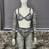 European and American zebra print sexy lingerie new zebra print sexy lingerie fun kit