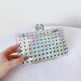 New Trendy Dinner Bag Women's Handheld Bag with Diamond Set Acrylic Bag Transparent Women's Bag