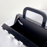High end, niche handbag, women's handbag, large capacity banquet bag, acrylic bag, diagonal span
