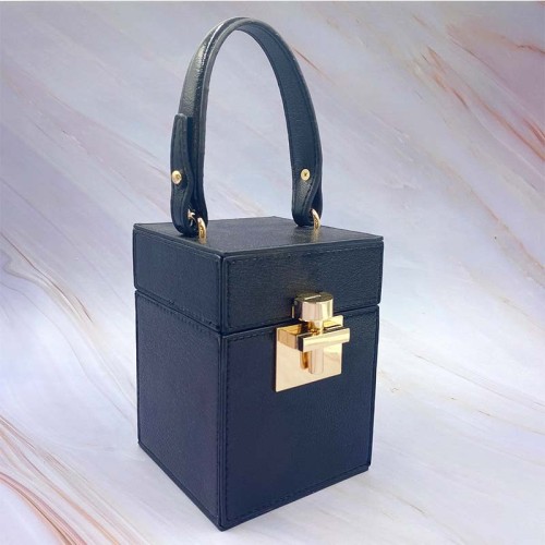 New patterned box bag popular on the internet, same handbag for women's diagonal cross small fragrant style women's bag