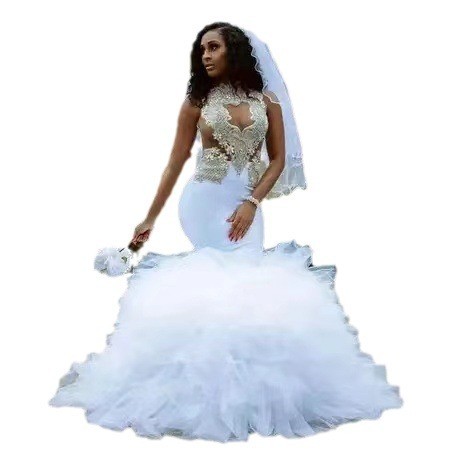 Wholesale of New African Mermaid Wedding Dresses with Slim Fit and Elegance, Tailed Fish Tail Bridal Dresses