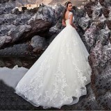 New Foreign Trade Wedding Dress, African Bride, One Shoulder Bead Decoration, Tail Lacing, High Waist Elegant Dress