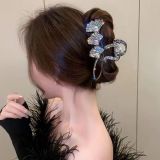 Plate hair claw hair clip snap clips stylish pearl flower large size claw clip hair accessories