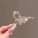 Claw hair clip snap clips summer flower pearl set hair large size hair claw cliphair accessories