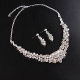 Bride Necklace Earring Set Alloy Jewelry Wedding Dress Accessories Set Chain Diamond