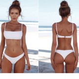 New Bikini Conservative Swimsuit Sexy Temptation Beach Clothing Three Point Split Swimsuit