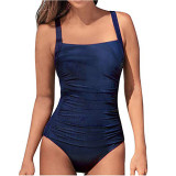 Hot selling one-piece swimsuit, solid color sexy women's swimsuit