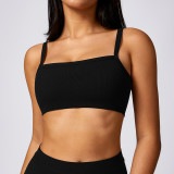 Tight and beautiful back yoga bra, threaded quick drying sports bra, Pilates fitness suit, tank top