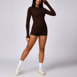 Quick drying tight yoga set versatile threaded casual running fitness sports set for women