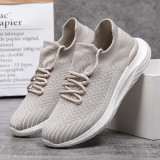 Cross border exclusive supply of AliExpress Amazon oversized sports shoes for women, breathable flying woven socks, one foot lazy shoes