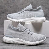 Cross border exclusive supply of AliExpress Amazon oversized sports shoes for women, breathable flying woven socks, one foot lazy shoes