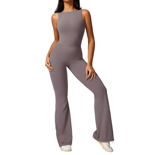 Peach buttocks lifting exercise yoga jumpsuit for women's casual micro La fitness back beauty yoga suit