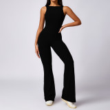 Peach buttocks lifting exercise yoga jumpsuit for women's casual micro La fitness back beauty yoga suit