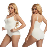 Hot selling seamless body shaping, belly tightening, buttocks lifting, oversized buttocks lifting, tight fitting crotch buckle elastic jumpsuit