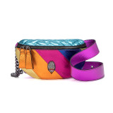 Cross border spot women's bags, colored chain single shoulder bag, crossbody bag, eagle head chest bag