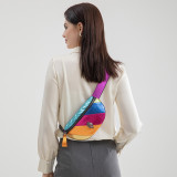 Cross border spot women's bags, colored chain single shoulder bag, crossbody bag, eagle head chest bag