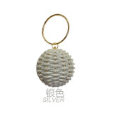 Global Hot Selling New Dinner Bag Women's Ball Bag High end Diamond Earth Bag Weaving Handbag