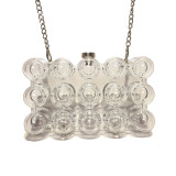Acrylic Bag New European and American One Shoulder Fashion Design Xiaohongshu Same Style Women's Chain Box Bag Trendy