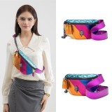 Cross border spot women's bags, colored chain single shoulder bag, crossbody bag, eagle head chest bag