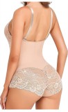 Women's sexy lace one-piece shapewear with tight abdomen, lifting buttocks, breathable one-piece corset, seamless underwear