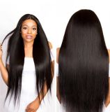Human wig long headband Straight Lace Frontal  Human Hair Wig4 by 4