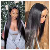 Human wig long headband Straight Lace Frontal  Human Hair Wig4 by 4