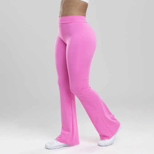 Fitness pants, women's high waisted and hip lifting sports pants, training running slimming yoga flared pants