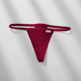 Women's underwear thong low waisted seamless sexy threaded cotton underwear