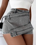 Women's summer slimming denim skirt pants and shorts