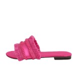 Summer new style sandals, tassels, flat bottomed slippers, versatile beach shoes