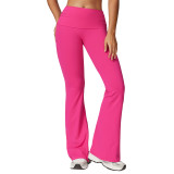 Tight yoga pants, fitness nudity, micro flare sports pants