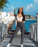 Summer New Tight Sports Yoga Pants with Lifting Hips and Micro Raging Pants