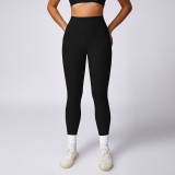 Hip lifting yoga pants, threaded sports pants, Pilates running quick drying fitness pants