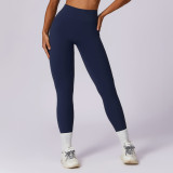 Quick drying hip lifting yoga pants, brushed high waisted fitness pants, sports leggings
