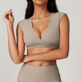 Beauty Back Tight Yoga Tank Top Quick Drying Sports Bra Pilates Running Fitness Top