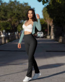 Summer New Tight Sports Yoga Pants with Lifting Hips and Micro Raging Pants