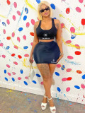 Sexy vest skirt set for women's clothing