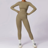 Quick drying and tight fitting yoga set, wearing casual running, fitness and sports set for women
