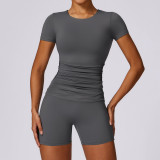 Quick drying and tight fitting yoga set, wearing casual running, fitness and sports set for women