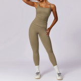 Quick drying and tight fitting yoga set, wearing casual running, fitness and sports set for women