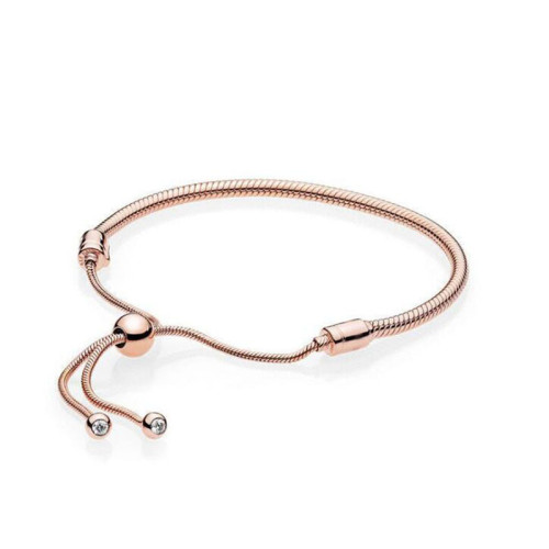 Closely inlaid new heart-shaped push-pull snake bone chain with adjustable telescopic bracelet
