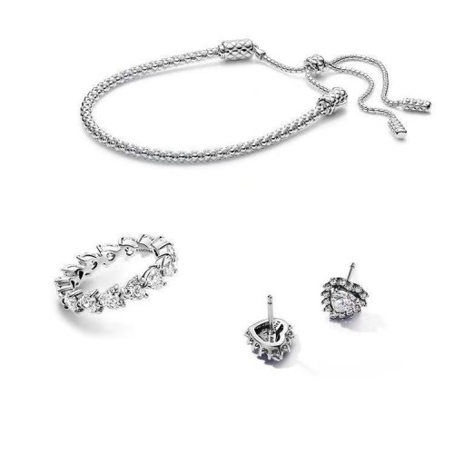 New white copper plated silver sliding buckle bracelet, niche light luxury gift for girlfriend