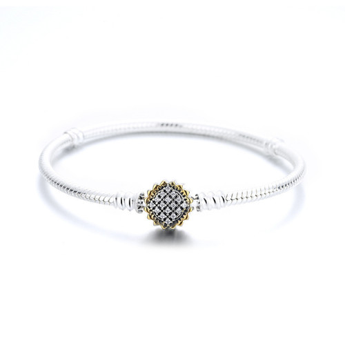 Bracelet Snake Bone Chain Basic Chain Sunflower Full Diamond Sunflower Snake Bone Chain Sunflower
