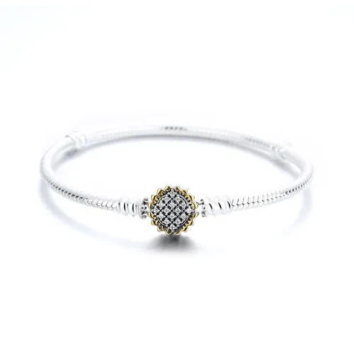 Bracelet Snake Bone Chain Basic Chain Sunflower Full Diamond Sunflower Snake Bone Chain Sunflower