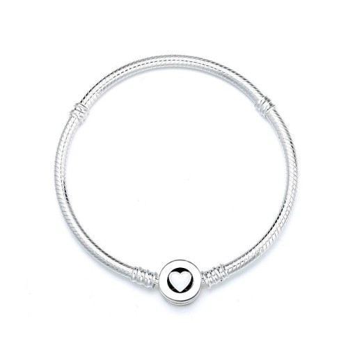 Silver Plated Bracelet Bracelet Love Micro Label White Copper Material Open Drop Glue Bracelet Light Luxury