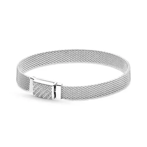White copper new buckle full diamond sparkling chain buckle watch style bracelet DIY accessories