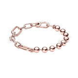 Bracelet women's versatile white copper plated silver plated rose gold DIY