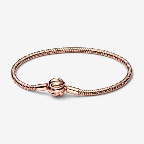 Fashionable concentric knot bracelet with three color white copper snake bone chain bracelet